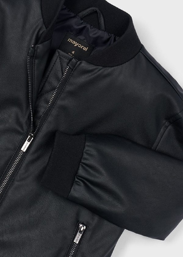 MAYORAL Giubbotto similpelle unisex nero - immagine 6