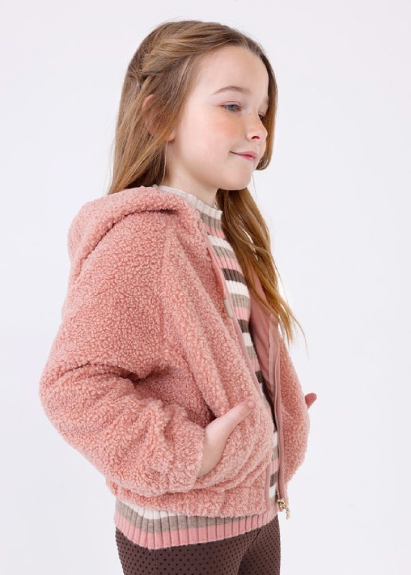 MAYORAL Felpa riccio bambina agellato rosa 04419 nudo - immagine 3