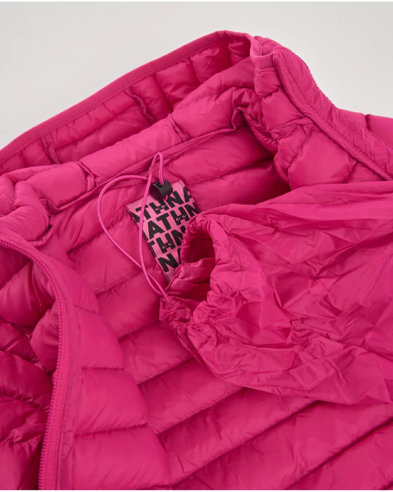 NATH KIDS Giacca imbottita da bambina color fucsia con cappuccio FUCHSIA - immagine 3