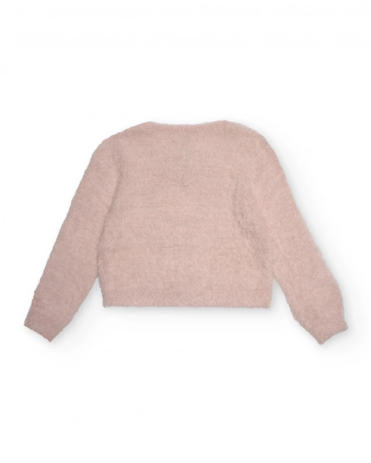 NATH KIDS Cardigan rosa in maglia per bambina con fiocchi decorativi PINK - immagine 4