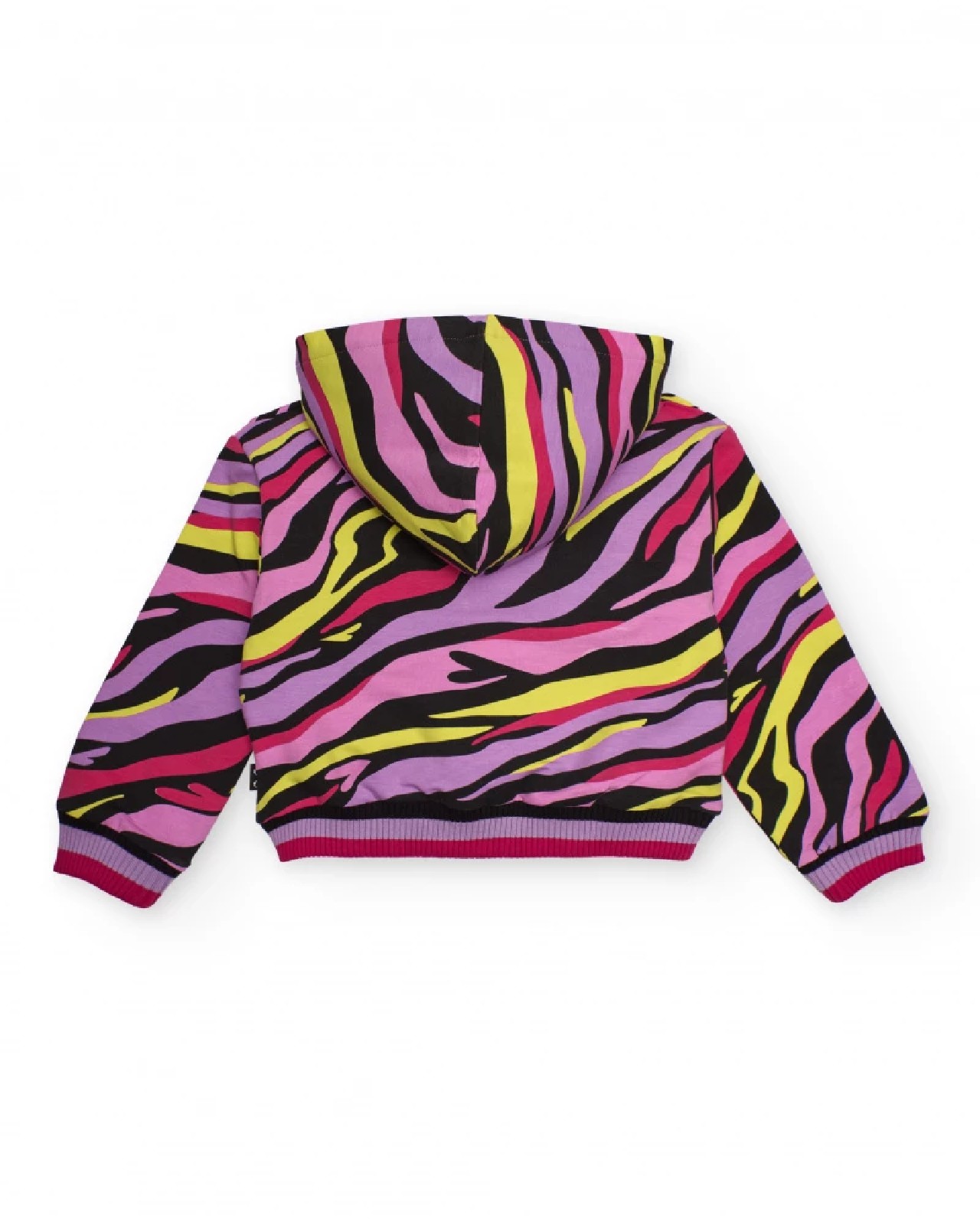 NATH KIDS Felpa per bambina con cappuccio e stampa animalier multicolore LILAC - immagine 4