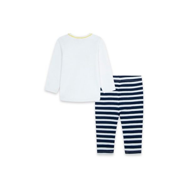 Tuc Tuc T-SHIRT E PANTALONI JERSEY STRISCE BAMBINA 11310109 BLUE - immagine 2