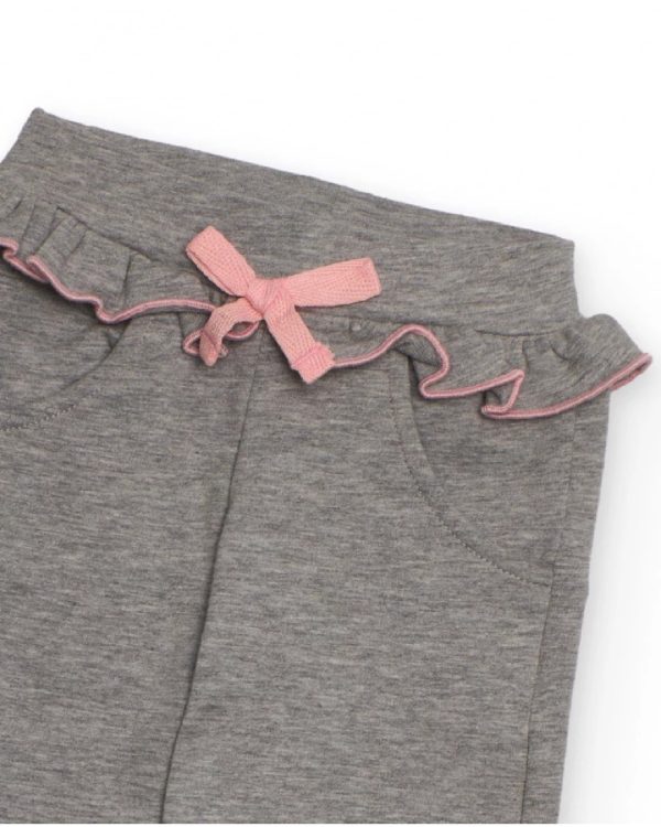 Tuc Tuc Set di quattro pezzi per bambina con design panda, che include giacche, maglietta e pantaloni in morbido cotone GREY - immagine 6