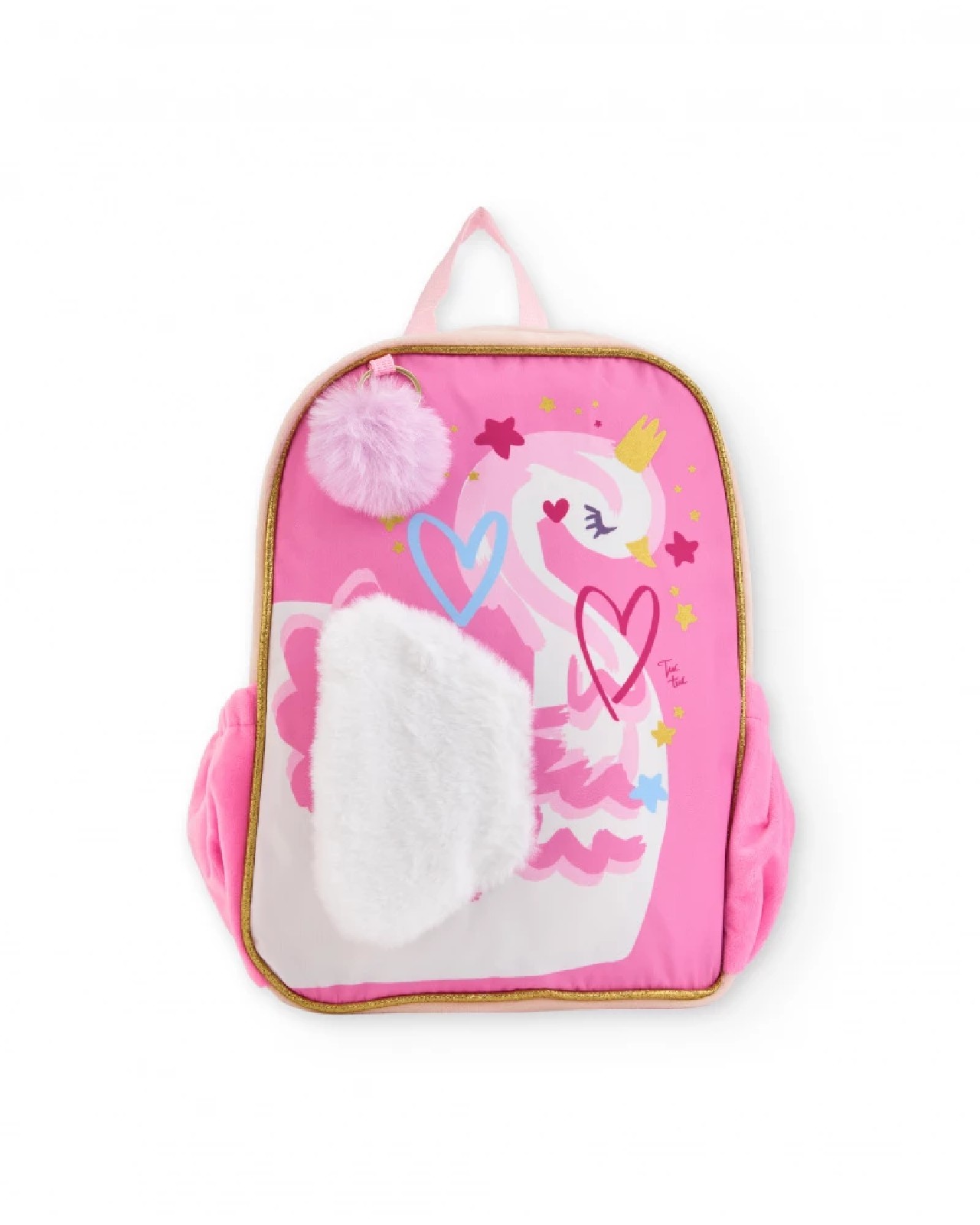Tuc Tuc Zaino rosa per bambini con stampa di cigno PINK