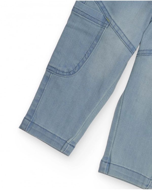 Tuc Tuc Jeans per bambino azzurro con ricamo di razzo dark blue - immagine 2
