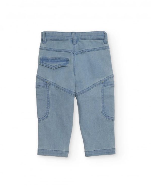 Tuc Tuc Jeans per bambino azzurro con ricamo di razzo dark blue - immagine 4