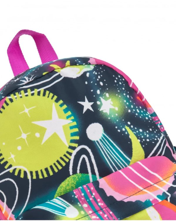 Tuc Tuc Zaino multicolore per bambine con stampa di pianeti e stelle dark blue - immagine 3