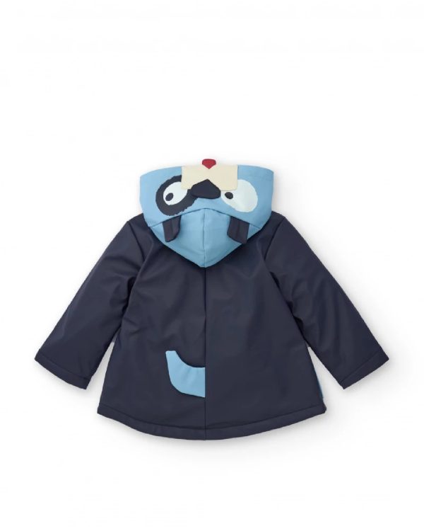 Tuc Tuc Impermeabile per bambino blu navy con cappuccio divertente 11399732 dark blue - immagine 6