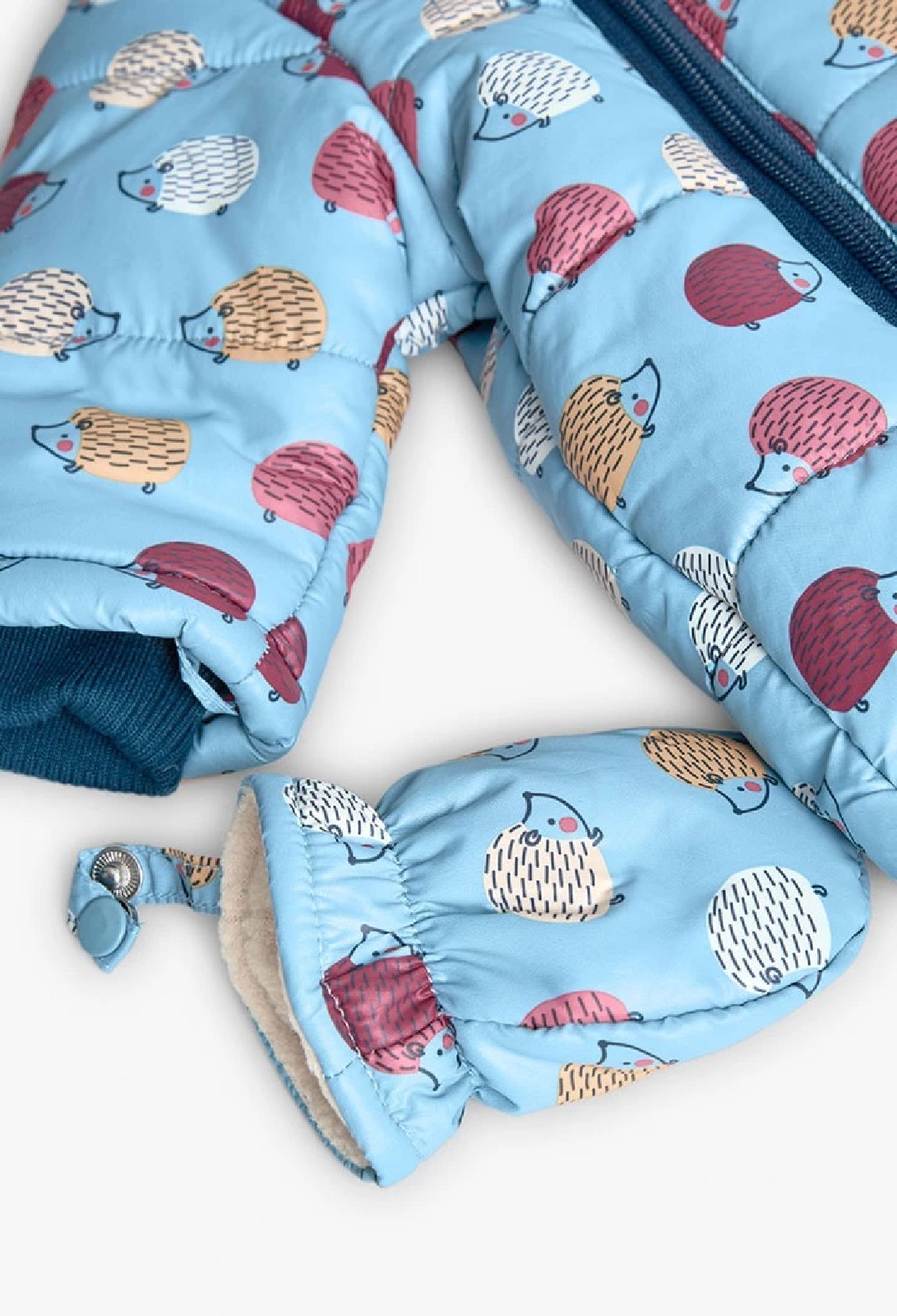 BOBOLI Tuta tecnica eskimo neonato animali blu 132006 STAMPATO - immagine 3