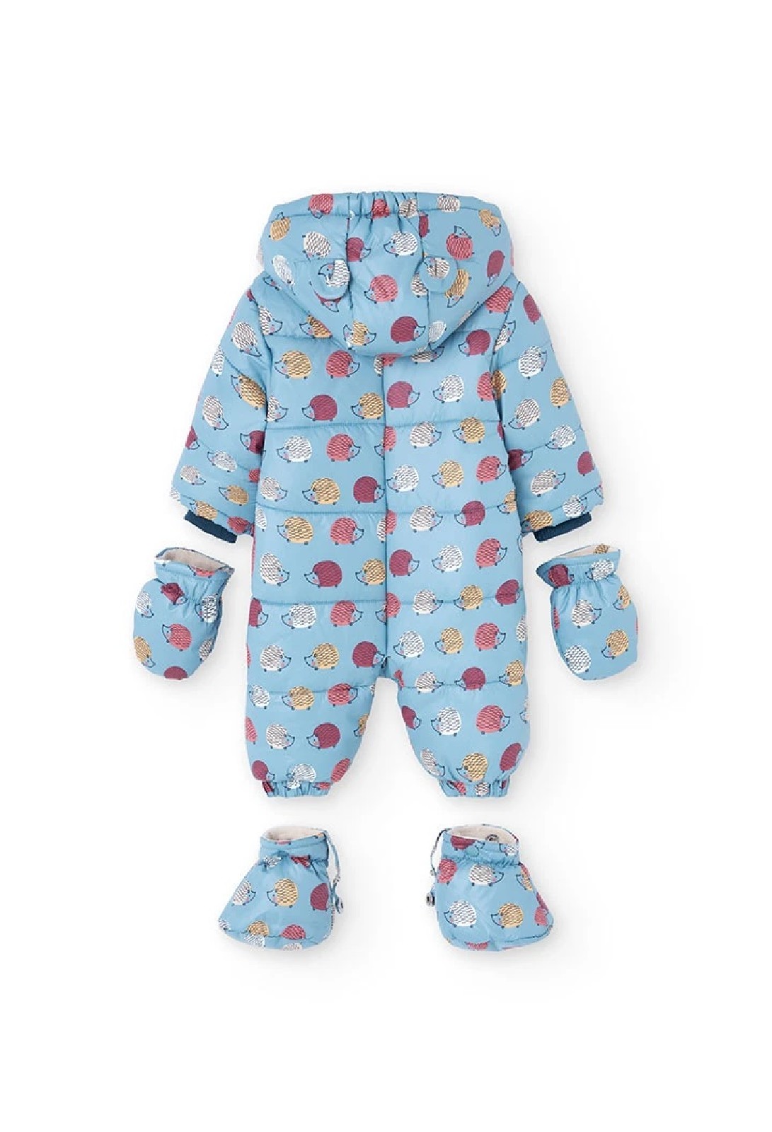 BOBOLI Tuta tecnica eskimo neonato animali blu 132006 STAMPATO - immagine 5