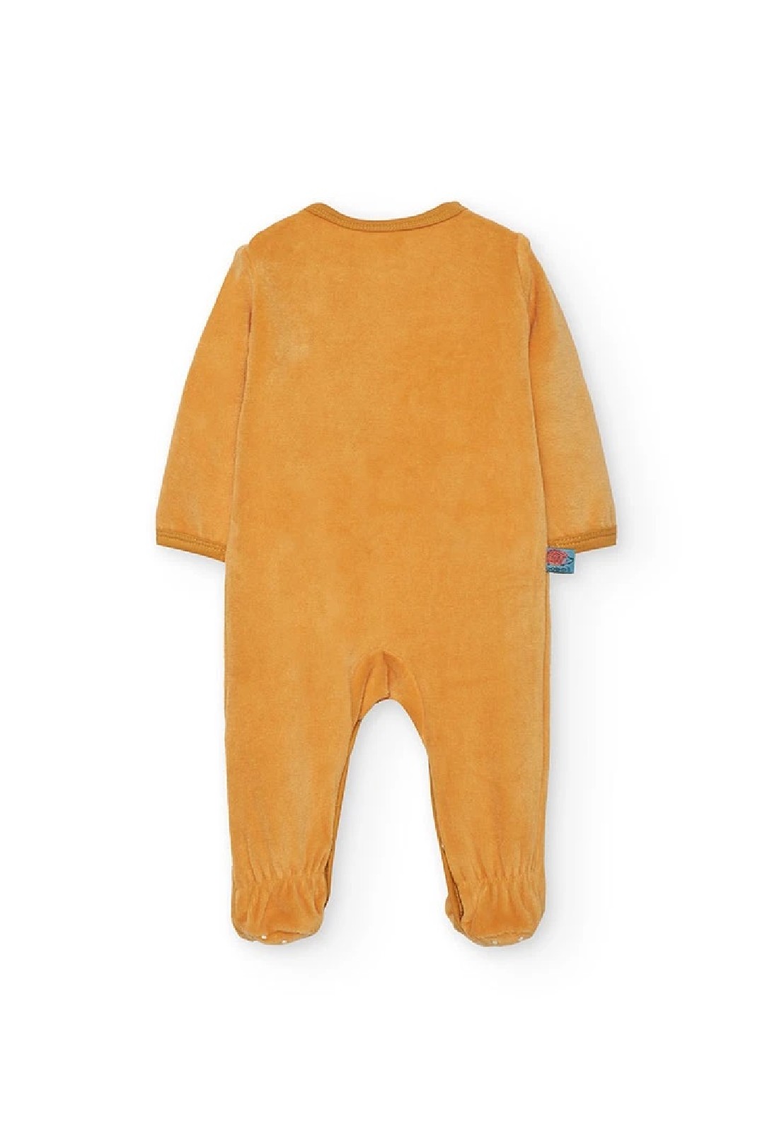 BOBOLI tutina neonato in ciniglia giallo con animal 132208 MOSTARDA - immagine 4