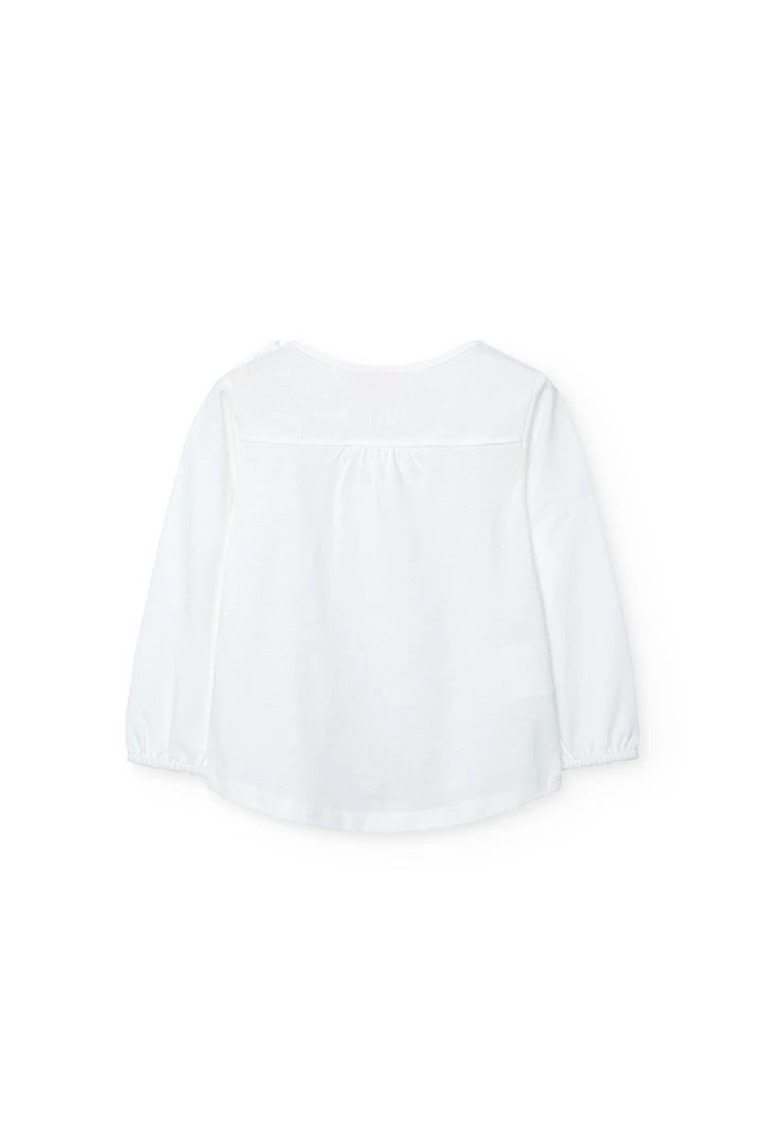 BOBOLI Maglietta bambina di maglia bianca 222118 OFF WHITE - immagine 3