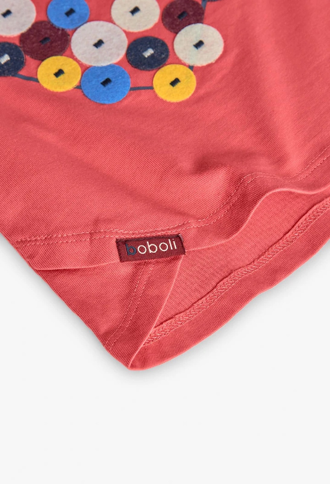 BOBOLI Maglietta bambina in cotone rosa 240008 CORALLO - immagine 3