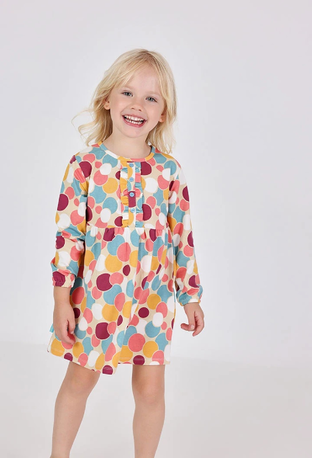 BOBOLI Abito stampato multicolore pois 242097 - immagine 3