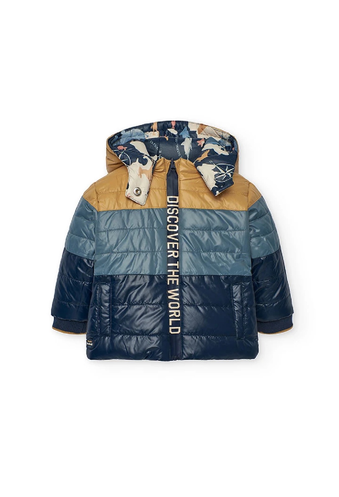 BOBOLI Parka bambino reversibile in tessuto tecnico MARINAIO - immagine 4