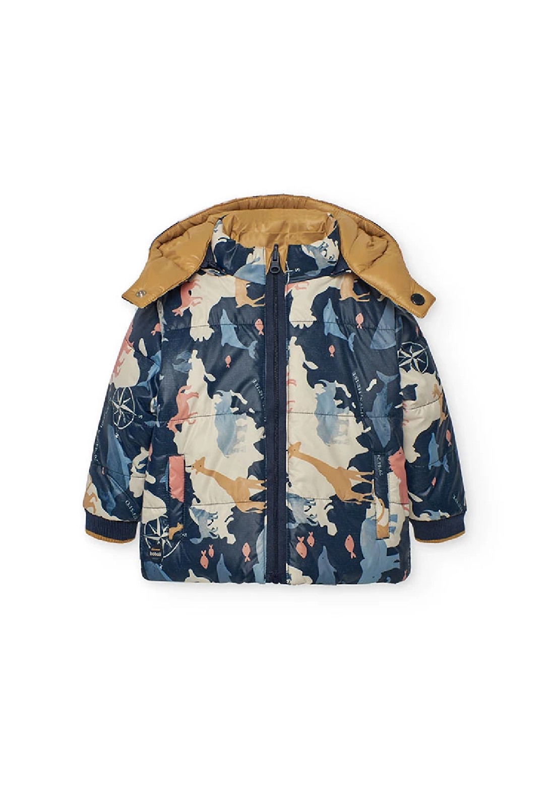 BOBOLI Parka bambino reversibile in tessuto tecnico MARINAIO - immagine 5