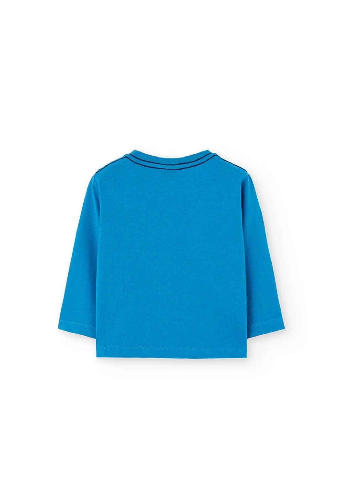 BOBOLI Maglietta bambino in jersey blu con gorilla marinaio 322041 CELESTE - immagine 4