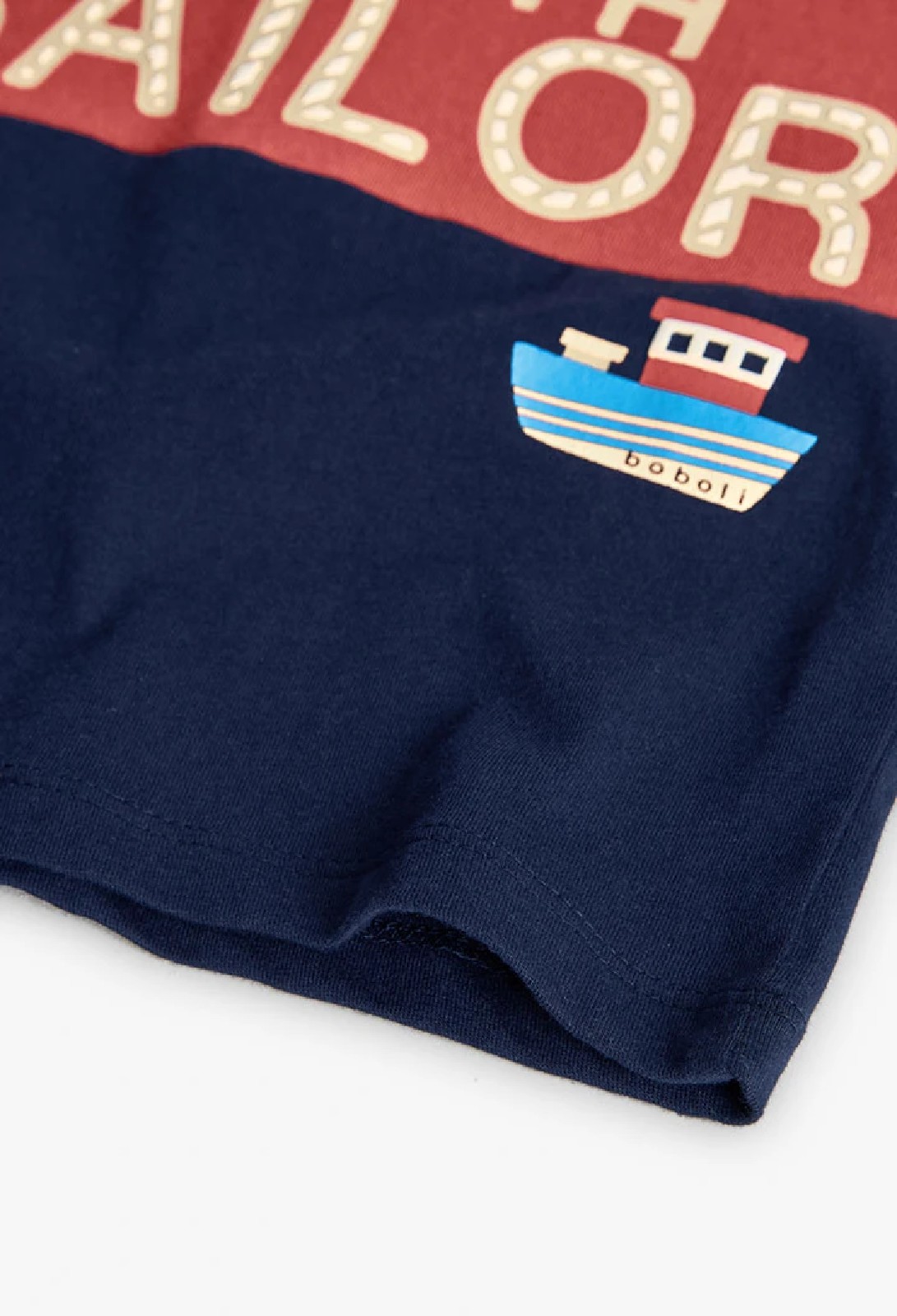 BOBOLI Maglietta bambino blu navy rigata 322096 MARINAIO - immagine 3