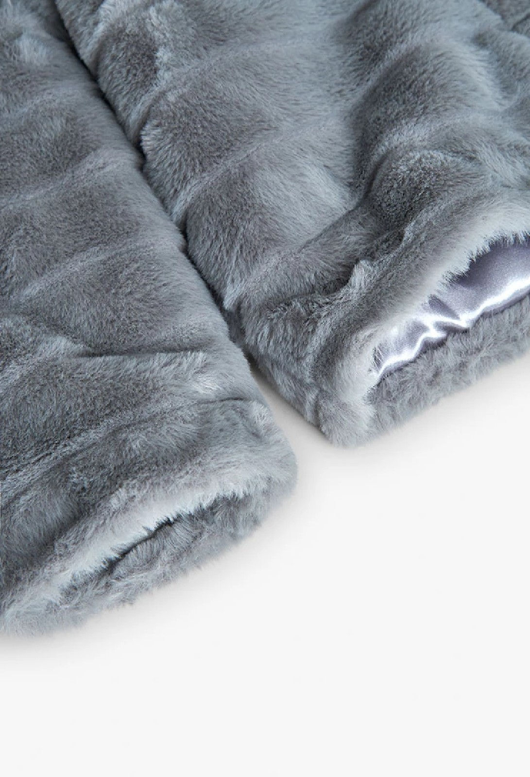 BOBOLI Cappotto bambina in pelfa grigia NEBBIA - immagine 4