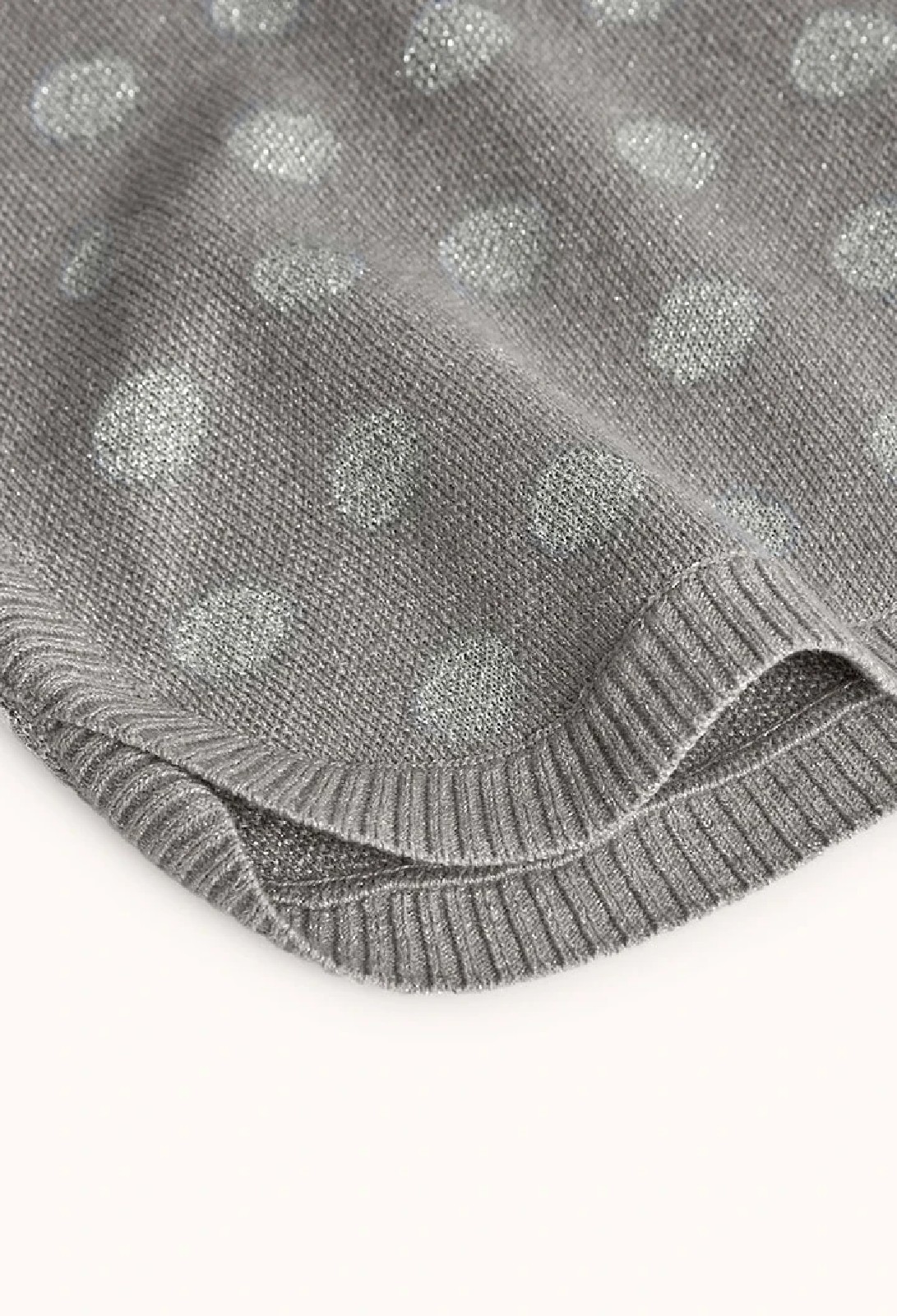 BOBOLI Maglia bambina grigia a pois NEBBIA - immagine 3