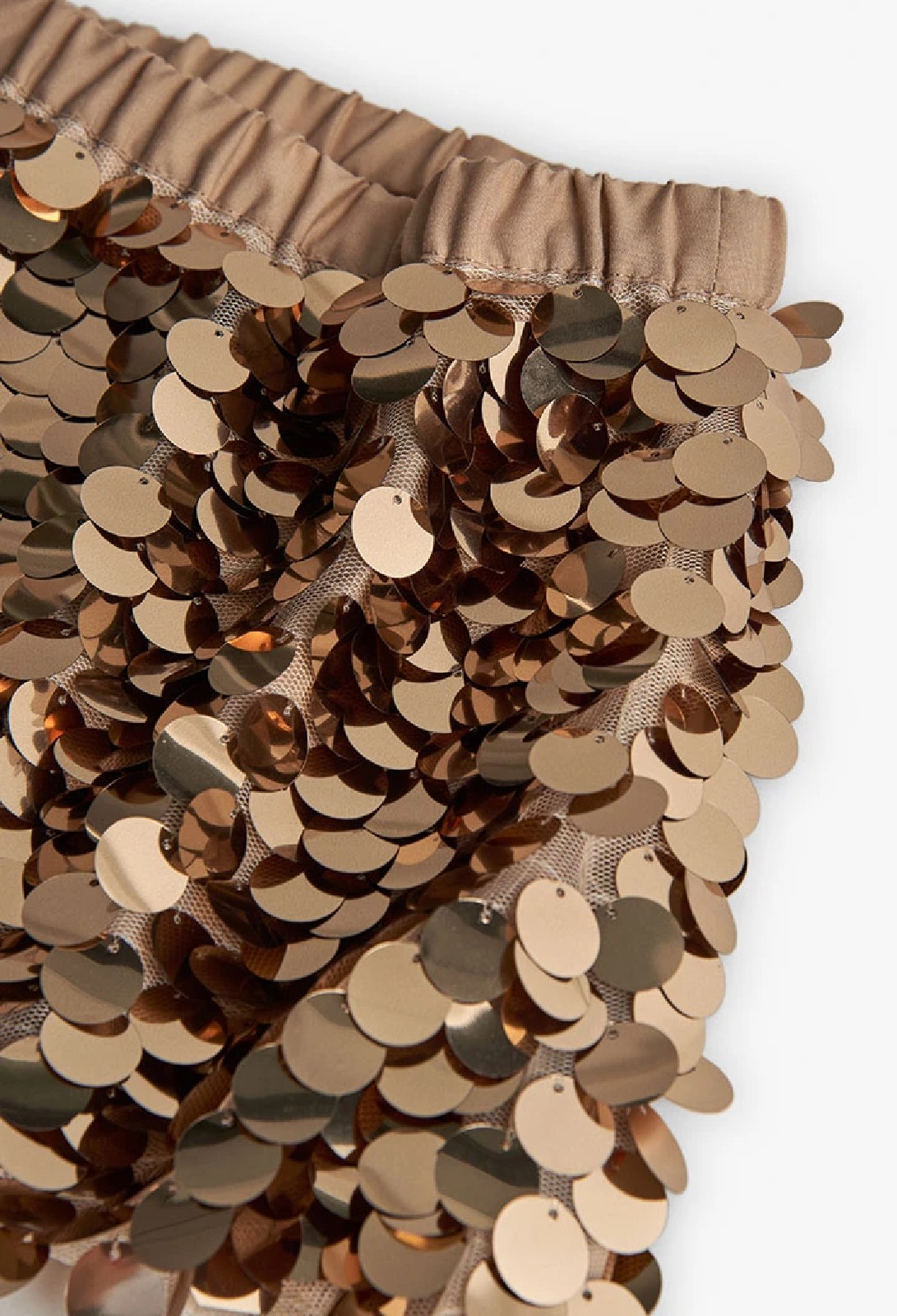 BOBOLI Gonna di paillettes dorate ORO - immagine 3