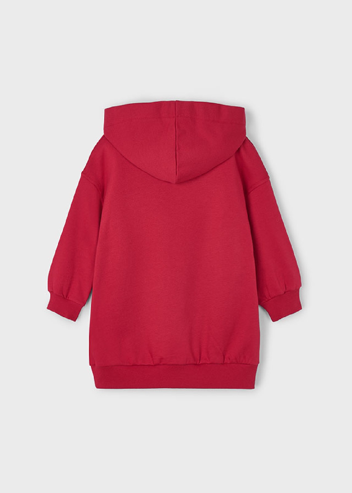 MAYORAL Vestito felpa cappuccio bambina 4928 ROSSO - immagine 4