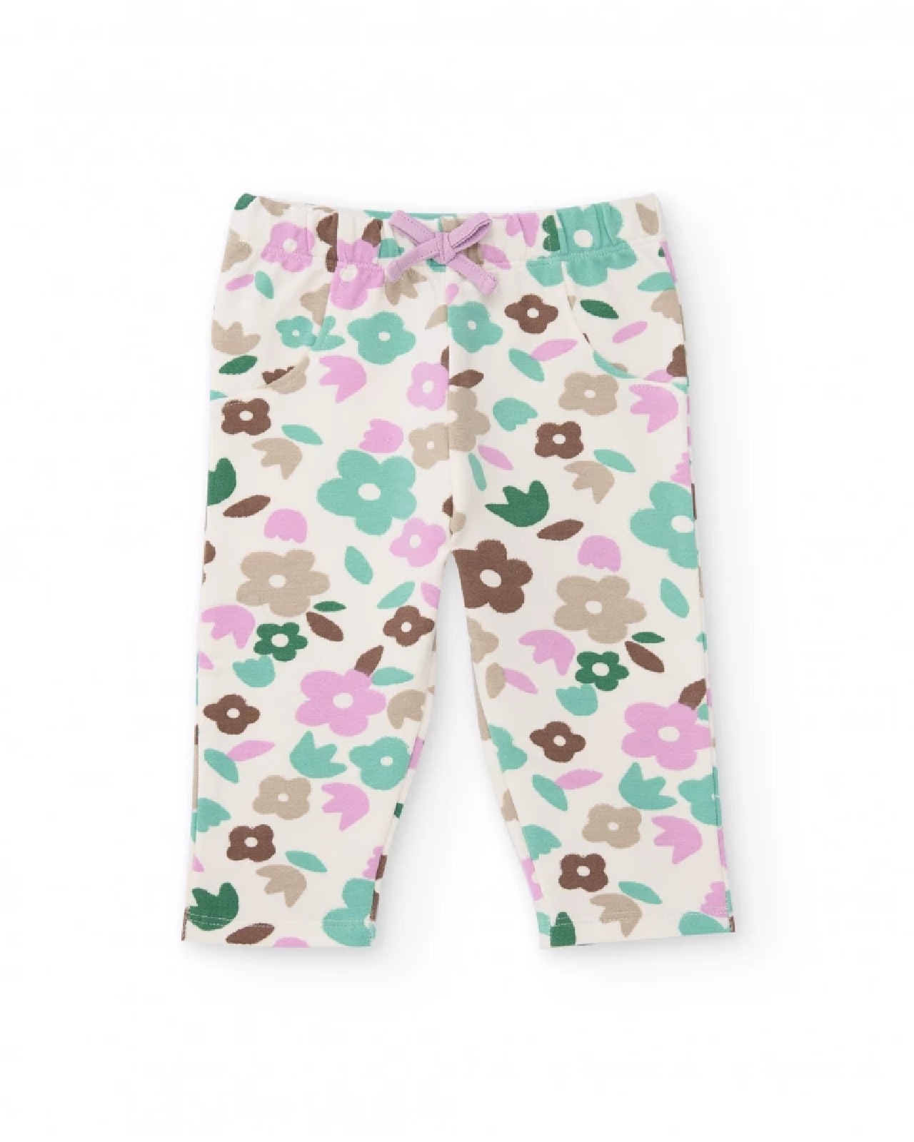 Tuc Tuc Completo tre pezzi per bambina con stampa floreale in tonalità pastello 11398694 BEIGE - immagine 3