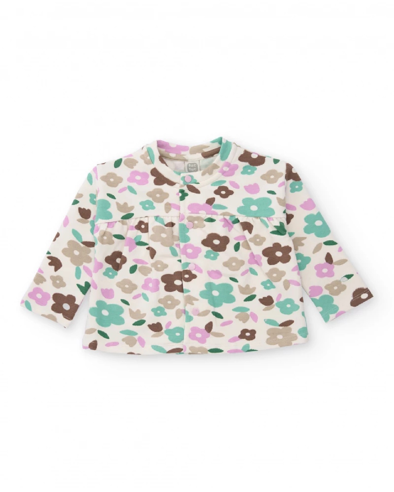 Tuc Tuc Completo tre pezzi per bambina con stampa floreale in tonalità pastello 11398694 BEIGE - immagine 5