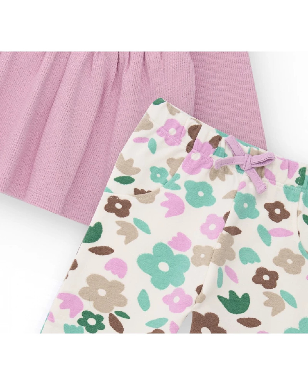 Tuc Tuc Completo tre pezzi per bambina con stampa floreale in tonalità pastello 11398694 BEIGE - immagine 6