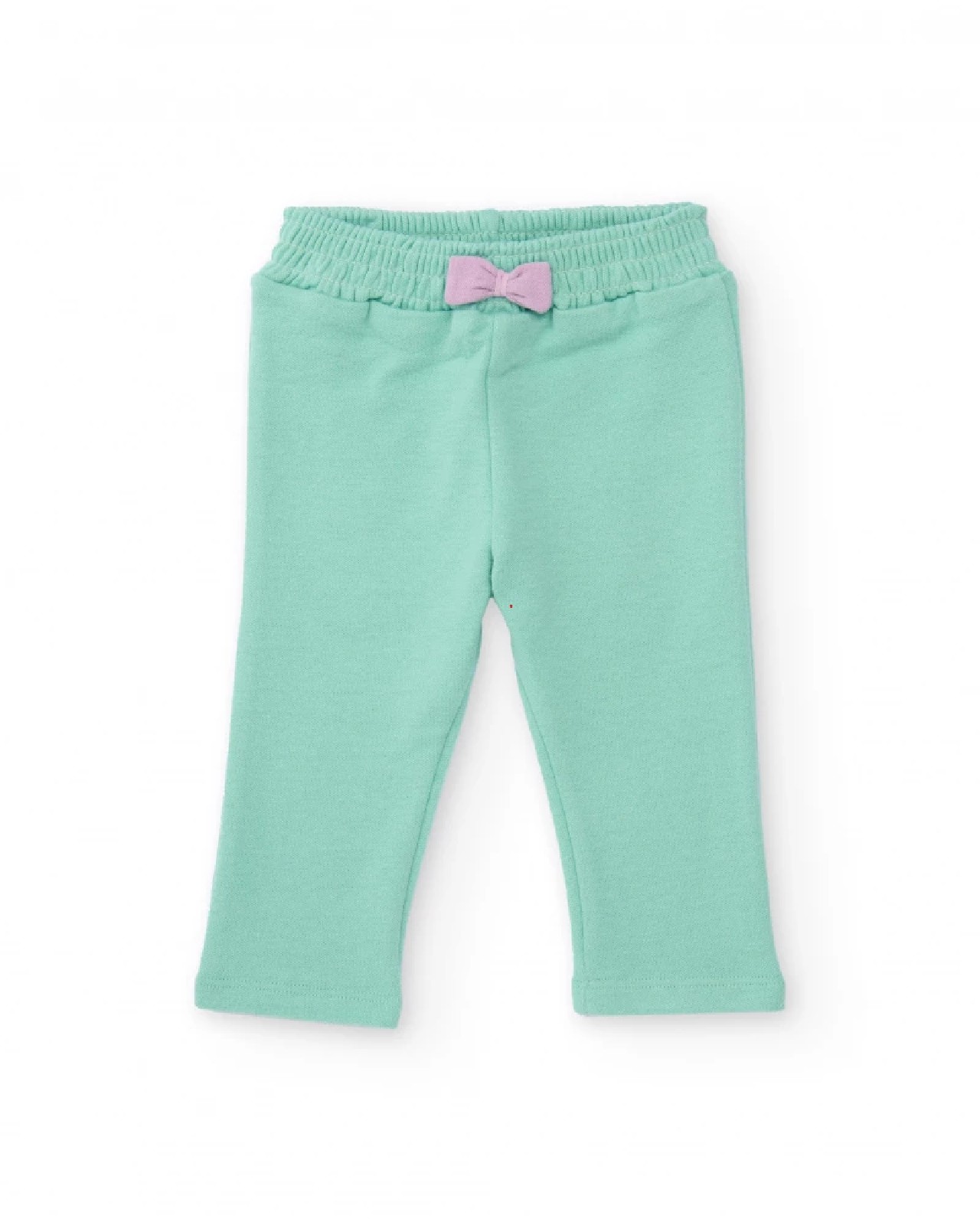 Tuc Tuc Completo con felpa bianca e pantaloni verde acqua per bambina BEIGE - immagine 3