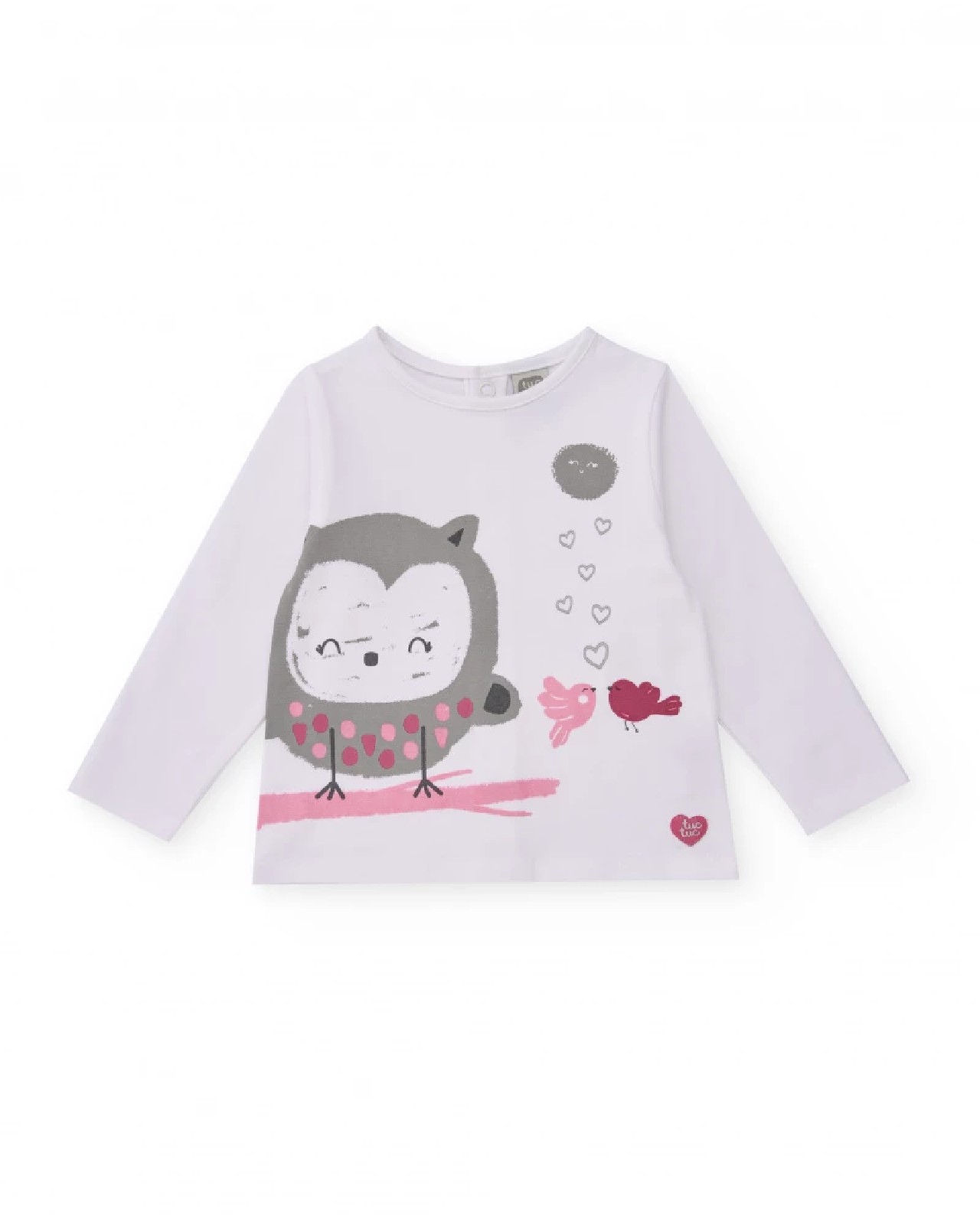 Tuc Tuc Completo tre pezzi per bambina in tonalità rosa con dettagli di uccellini MAUVE - immagine 6