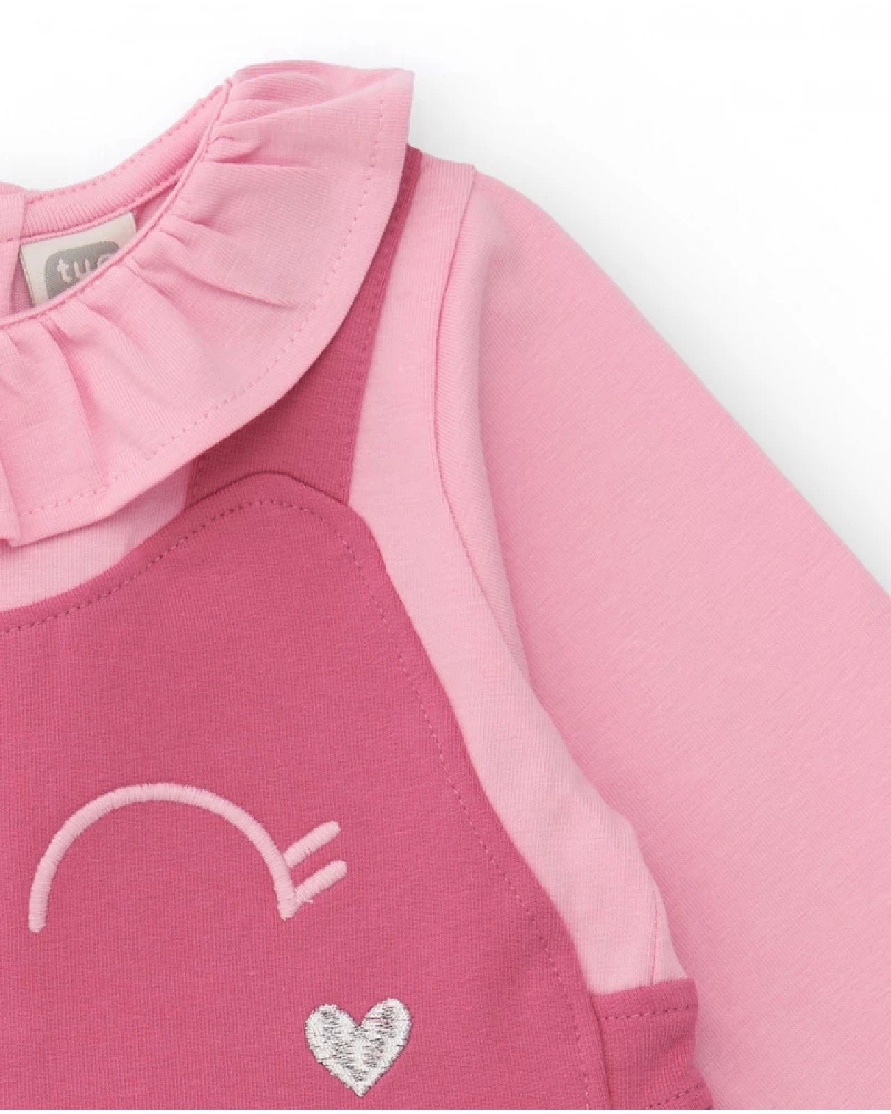 Tuc Tuc Vestito per bambina rosa con stampa faccina 11398798 PINK - immagine 3