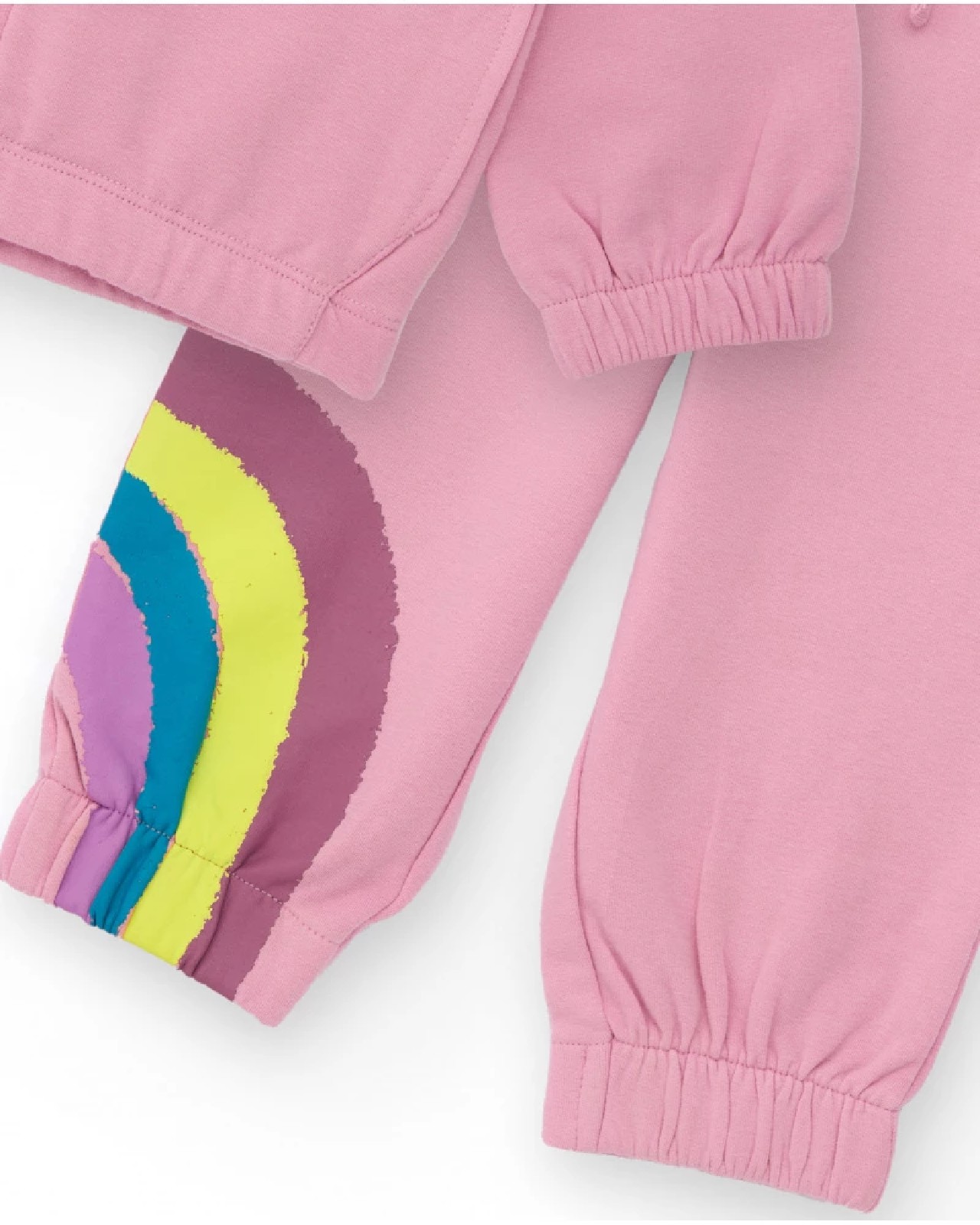Tuc Tuc Completo felpa e pantaloni per bambina rosa con stampa arcobaleno 11399388 PINK - immagine 4
