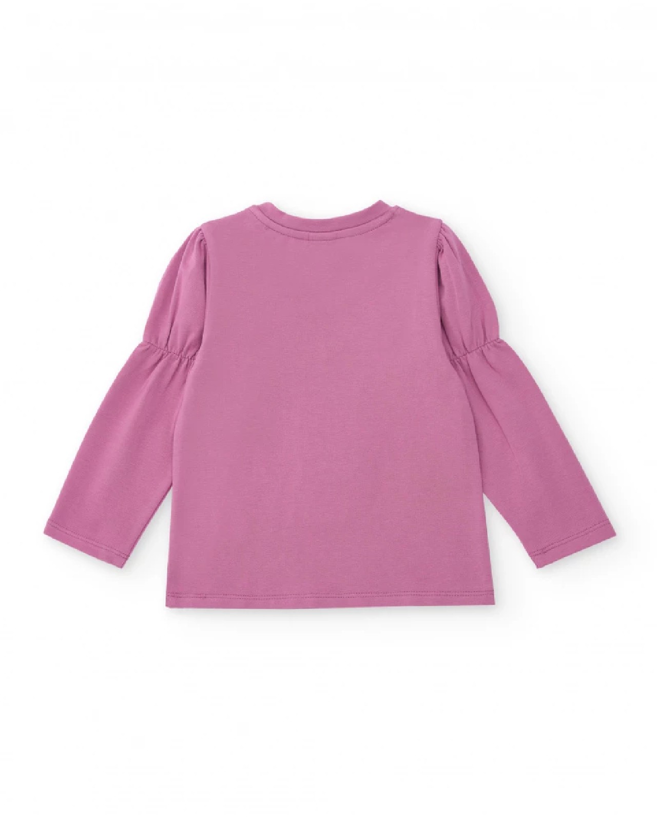 Tuc Tuc Maglietta a maniche lunghe per bambina rosa con castello e arcobaleno11399393 MAUVE - immagine 5