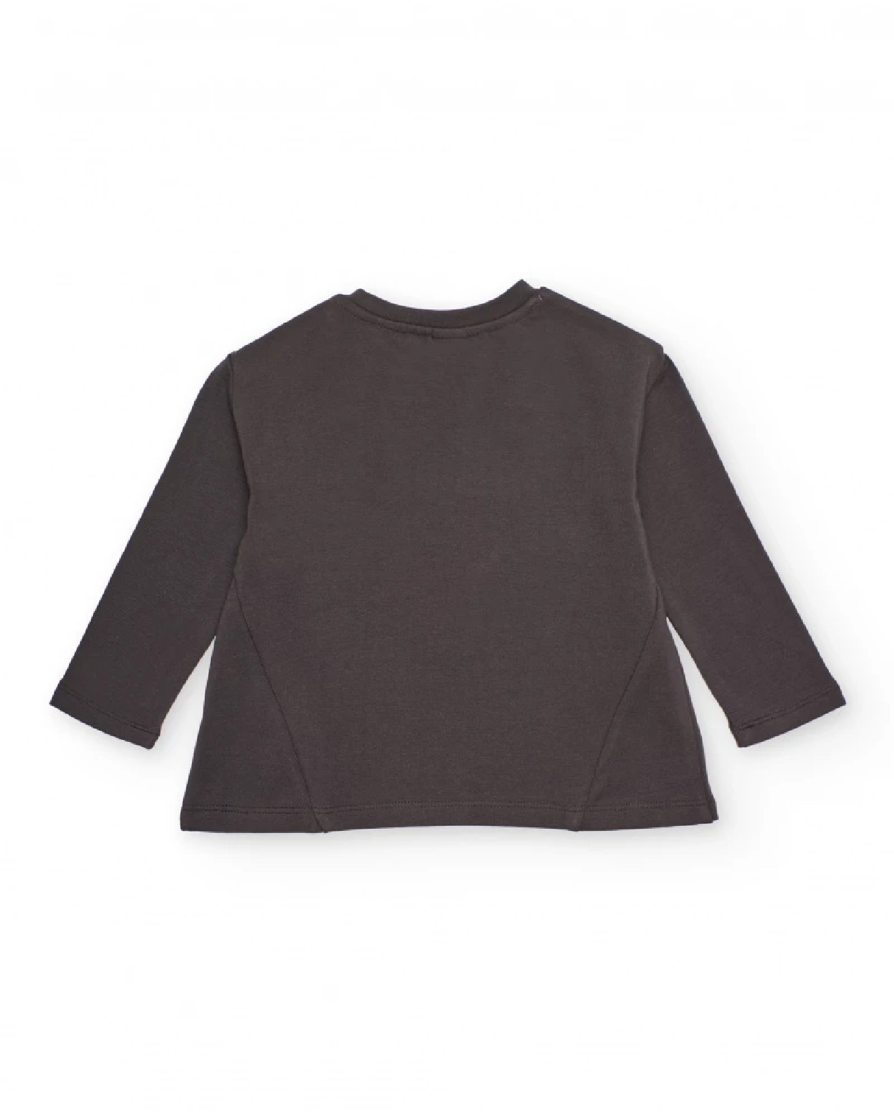 Tuc Tuc Maglietta a maniche lunghe per bambina grigio scuro con unicorno e corona di paillettes 11399394 DARK GREY - immagine 4