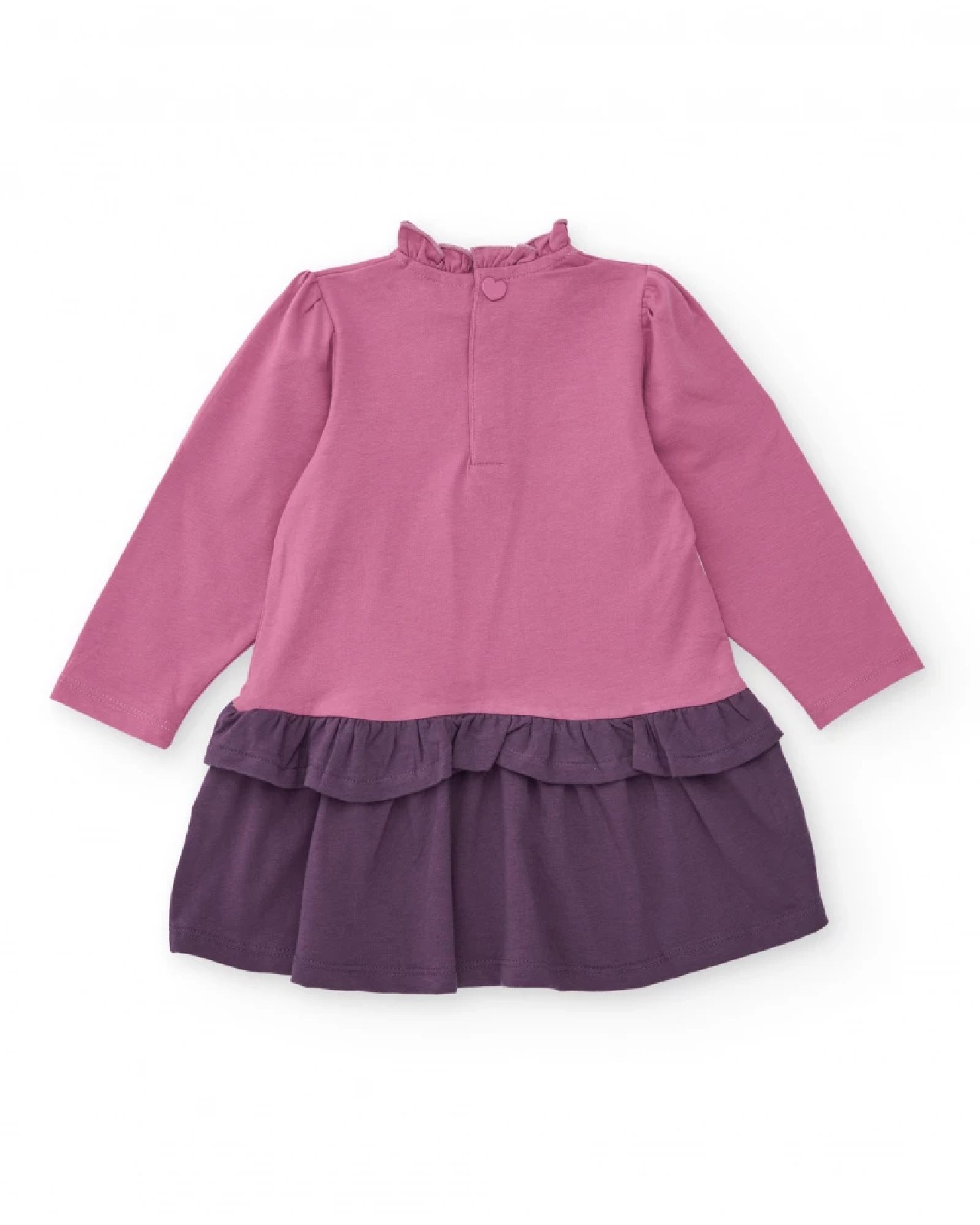 Tuc Tuc Vestito in maglia per bambina colore rosa con gonna viola e stampa di cigno 11399498 LILAC - immagine 4