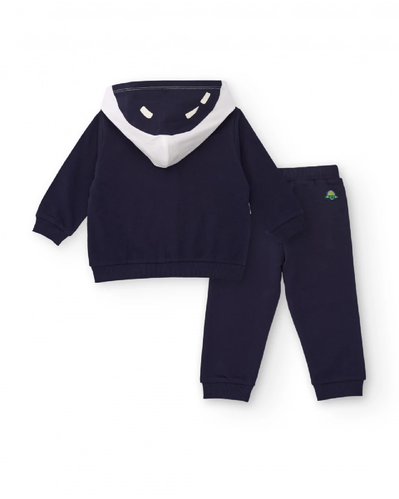 Tuc Tuc Completo felpa e pantaloni per bambino blu navy con stampa spaziale Green - immagine 4