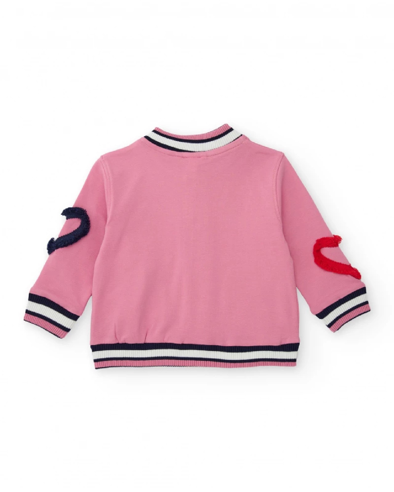 Tuc Tuc Giacca tipo varsity rosa per bambina con ricami e applicazioni 3D PINK - immagine 4