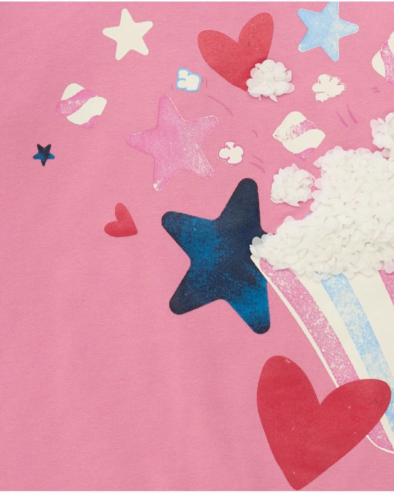 Tuc Tuc Vestito da bambina rosa con stampa di popcorn e stelle 11399698 PINK - immagine 3