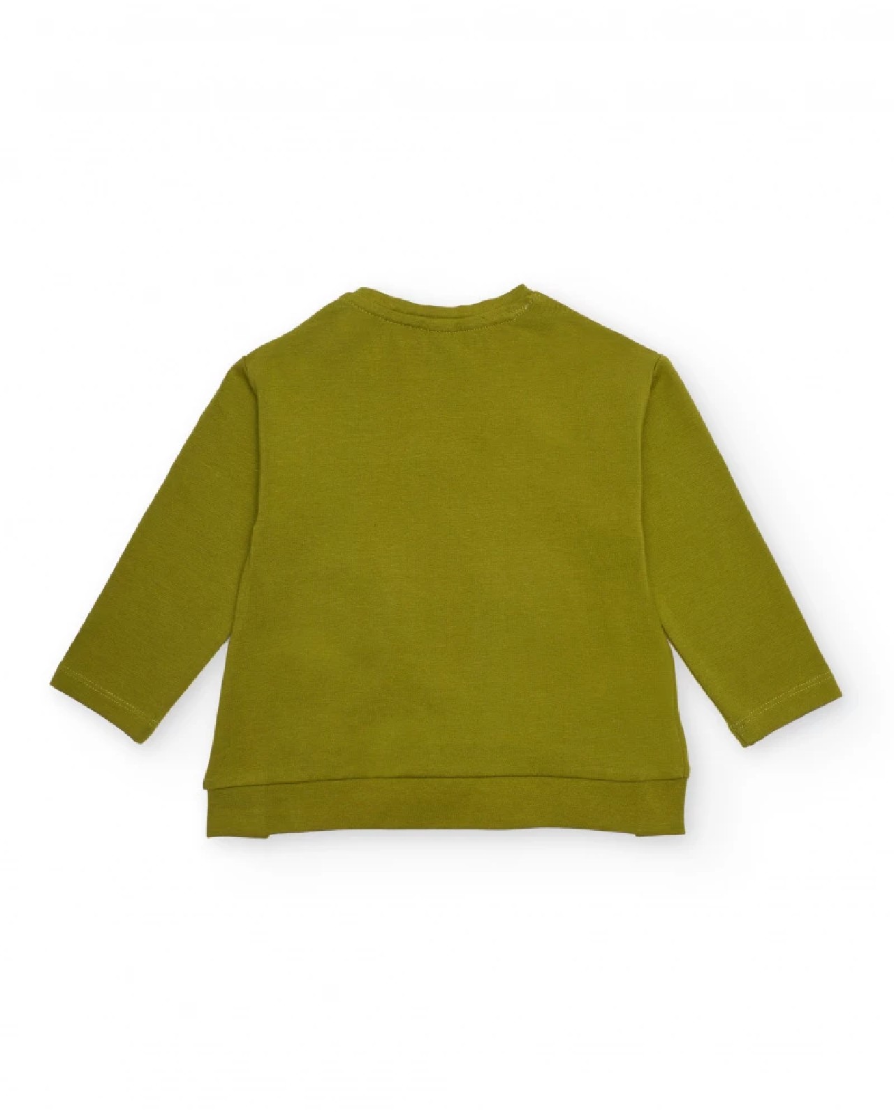 Tuc Tuc Maglietta a maniche lunghe per bambina verde con stampa di mostro floreale olive - immagine 4